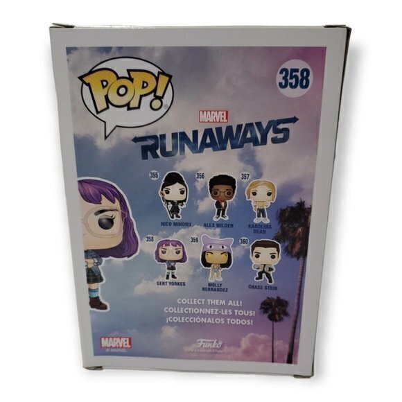 Funko POP! NIP Marvel Runaways GERT YORKES #358 - Picture 3 of 6